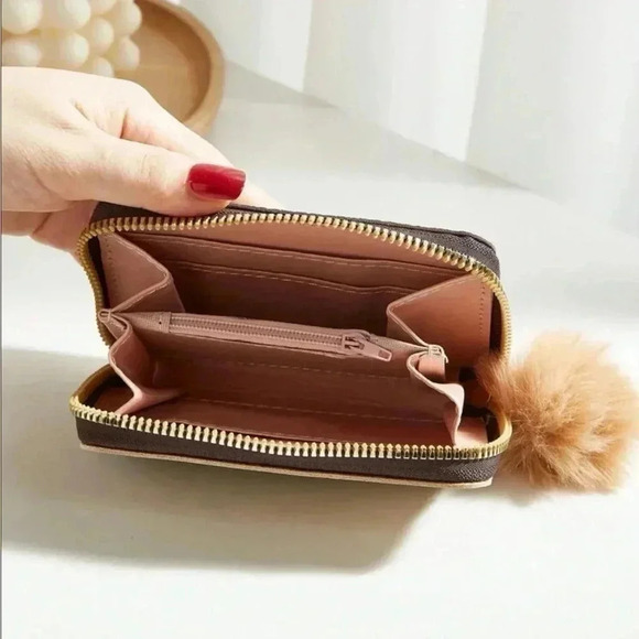 ⚠️Clearance Brown Apricot Fashion Wallet With Tassel - Picture 3 of 6